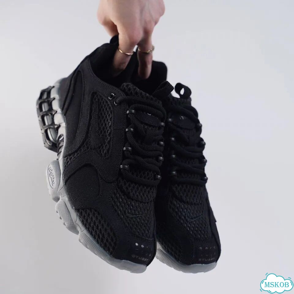 Nike x Stussy Air Zoom Spiridon Cage 2 Black Grey фото 5