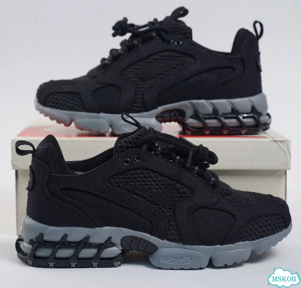 Nike x Stussy Air Zoom Spiridon Cage 2 Black Grey фото 7