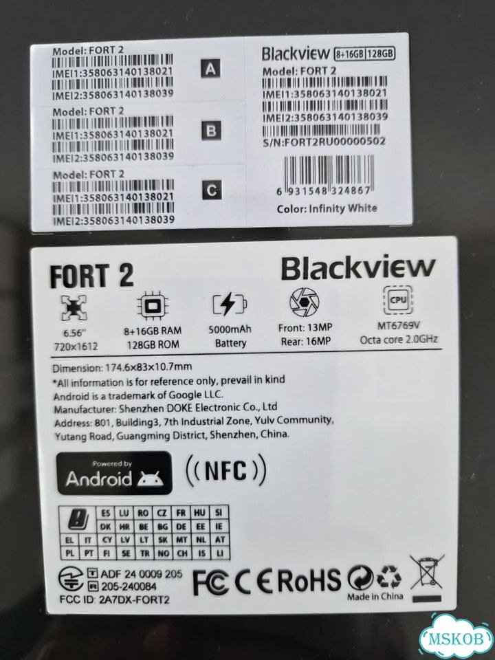 Blackview Fort 2, 8/128 ГБ, 2 SIM фото 3