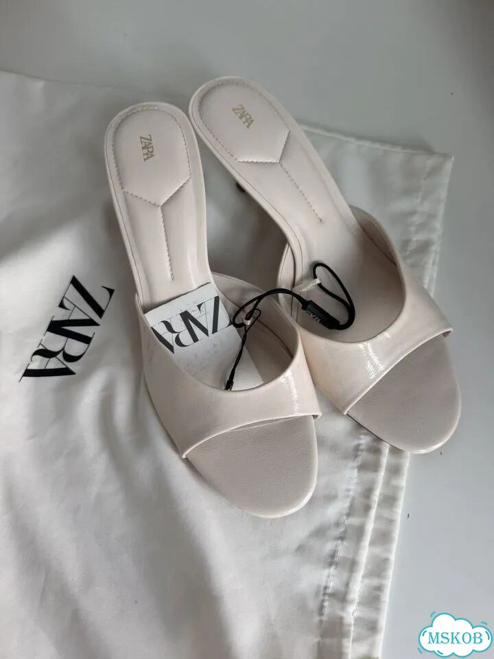Мюли Zara молочные 40 размер новые с биркой фото 2