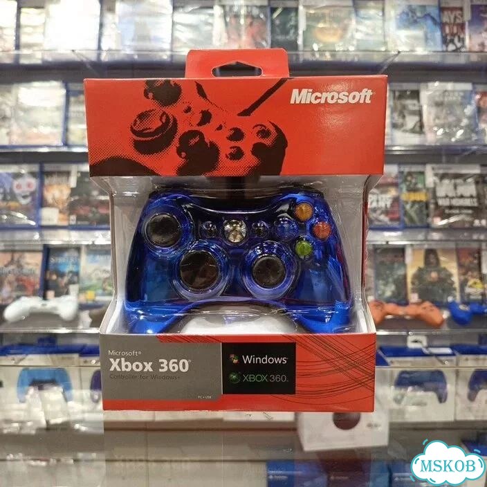 Джойстик X-BOX 360 Wired Controller Chrome Blue(SPC) фото 1