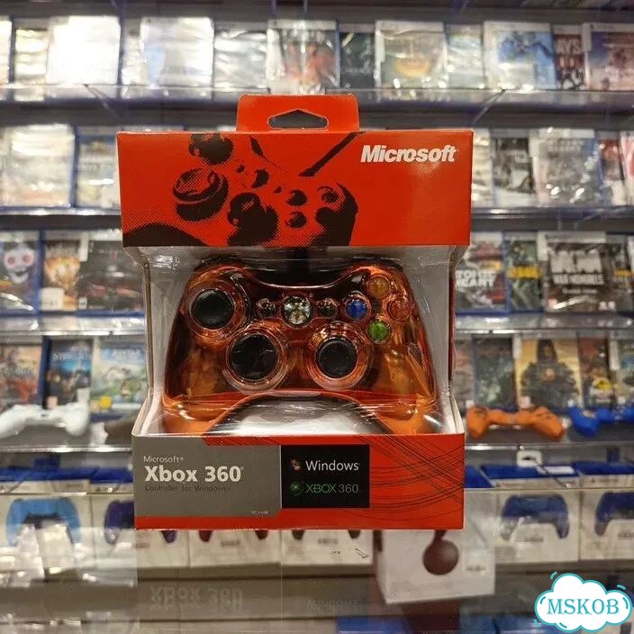 Джойстик X-BOX 360 Wired Controller Chrome Orange(SPC) фото 1