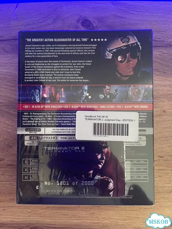 Terminator 2 Filmarena steelbook ultra HD фото 2