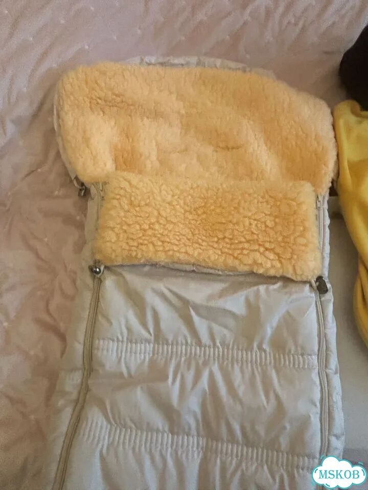 Bugaboo желтые кап и конверт, сумка и маскитка фото 6