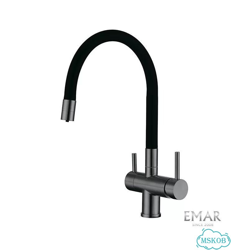 Смеситель для кухни emar Dark ес - 3015 PVD Dark фото 1