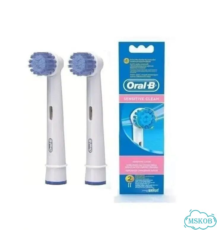 Насадки для зубной щетки braun sensitive clean фото 1