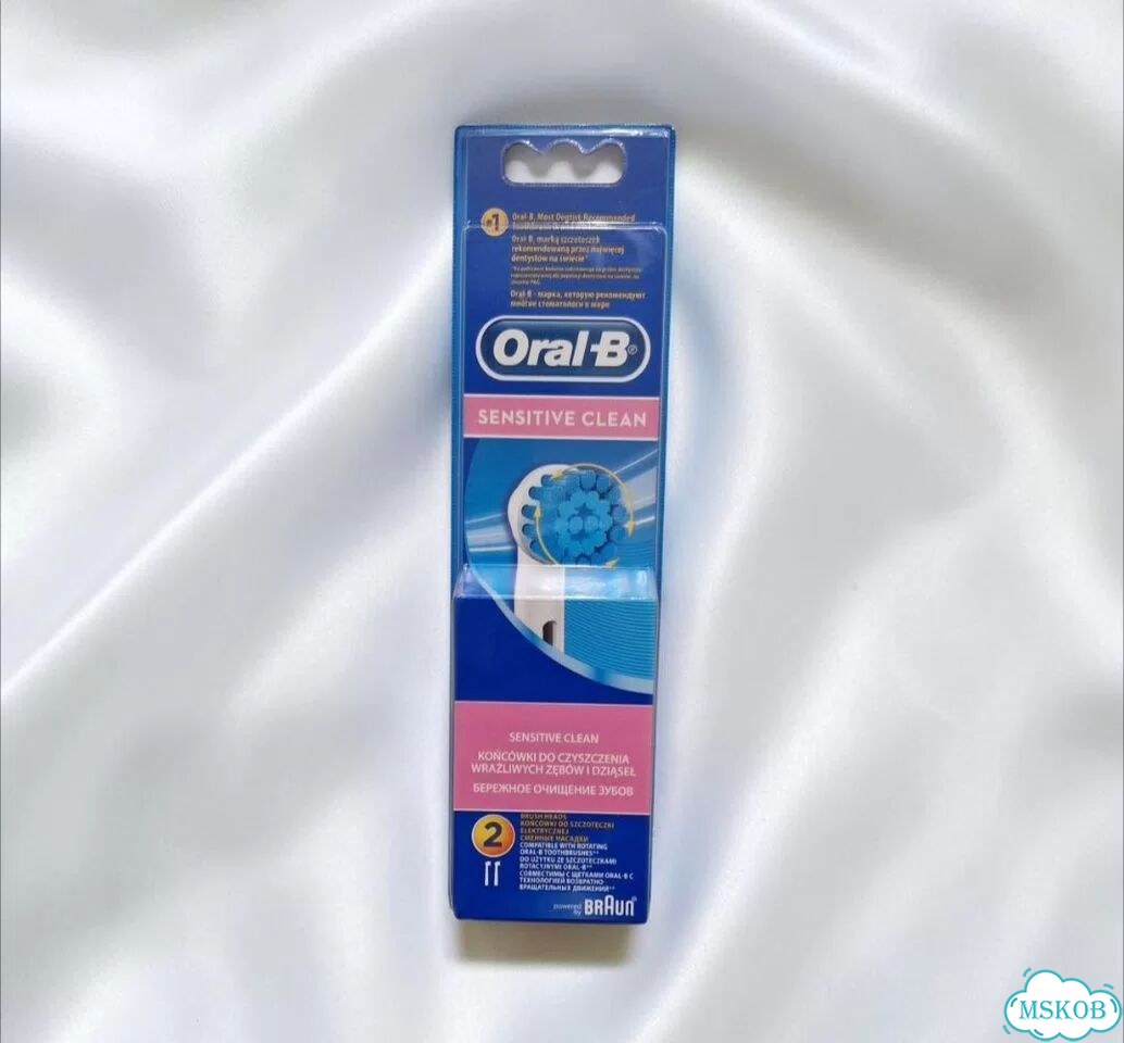 Насадки для зубной щетки braun sensitive clean фото 2