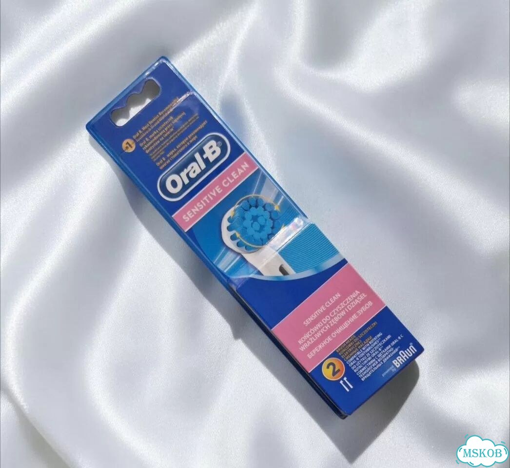 Насадки для зубной щетки braun sensitive clean фото 4