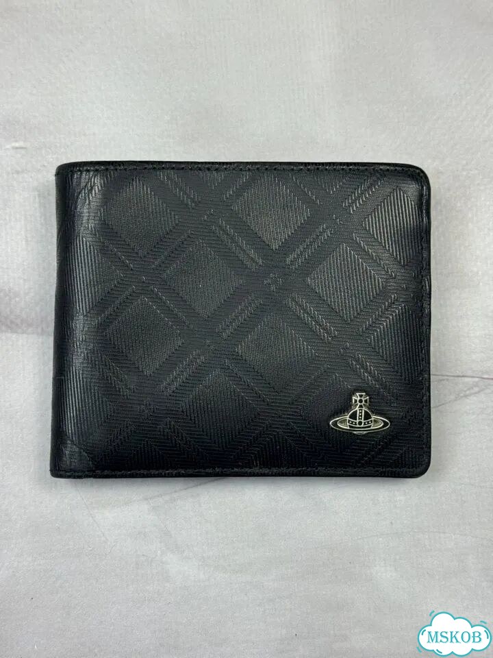 Vintage Vivienne Westwood Orb Tonal Plaid Wallet фото 2