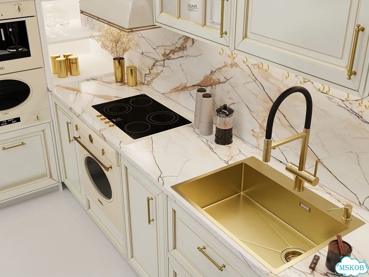 Мойка для кухни emar PVD золото EMB-660(TOP) PVD Golden фото 2