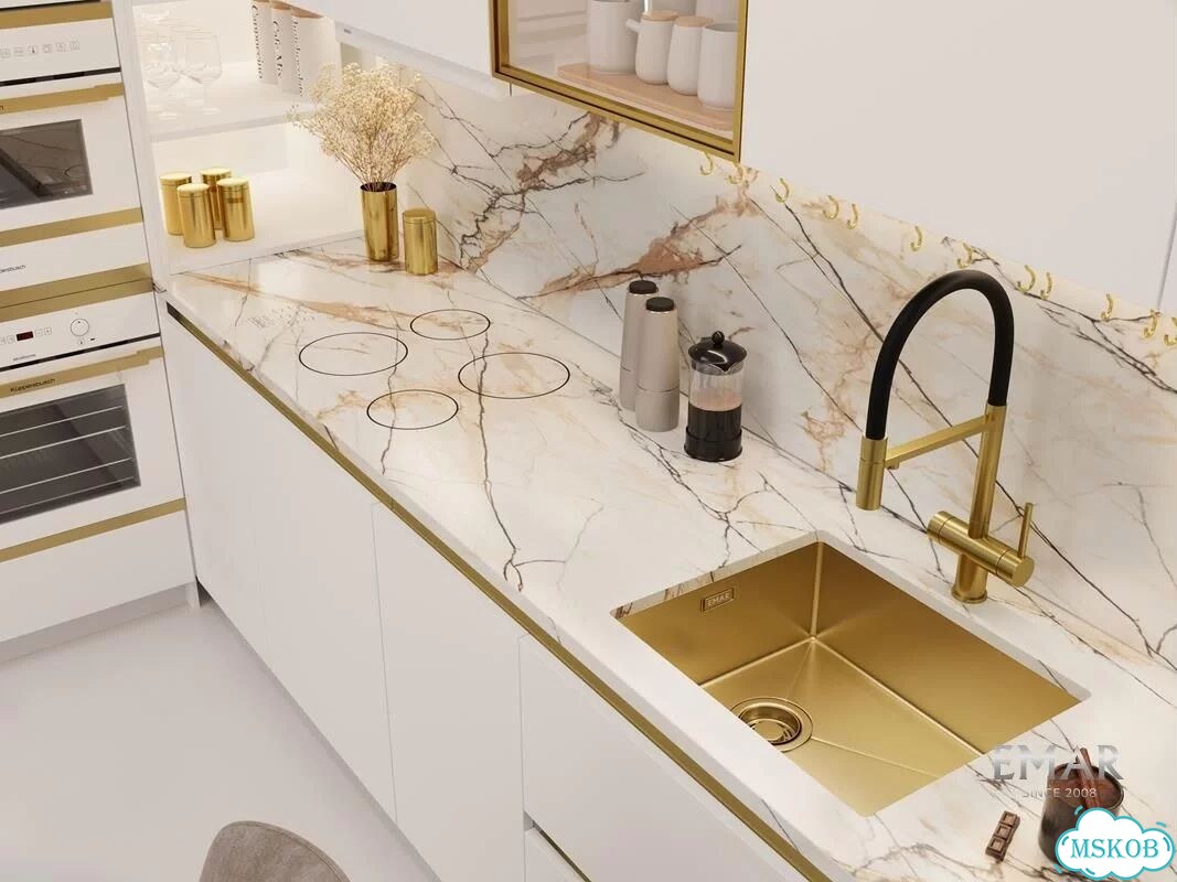 Мойка для кухни emar PVD золото EMB-540(UN) PVD Golden фото 2