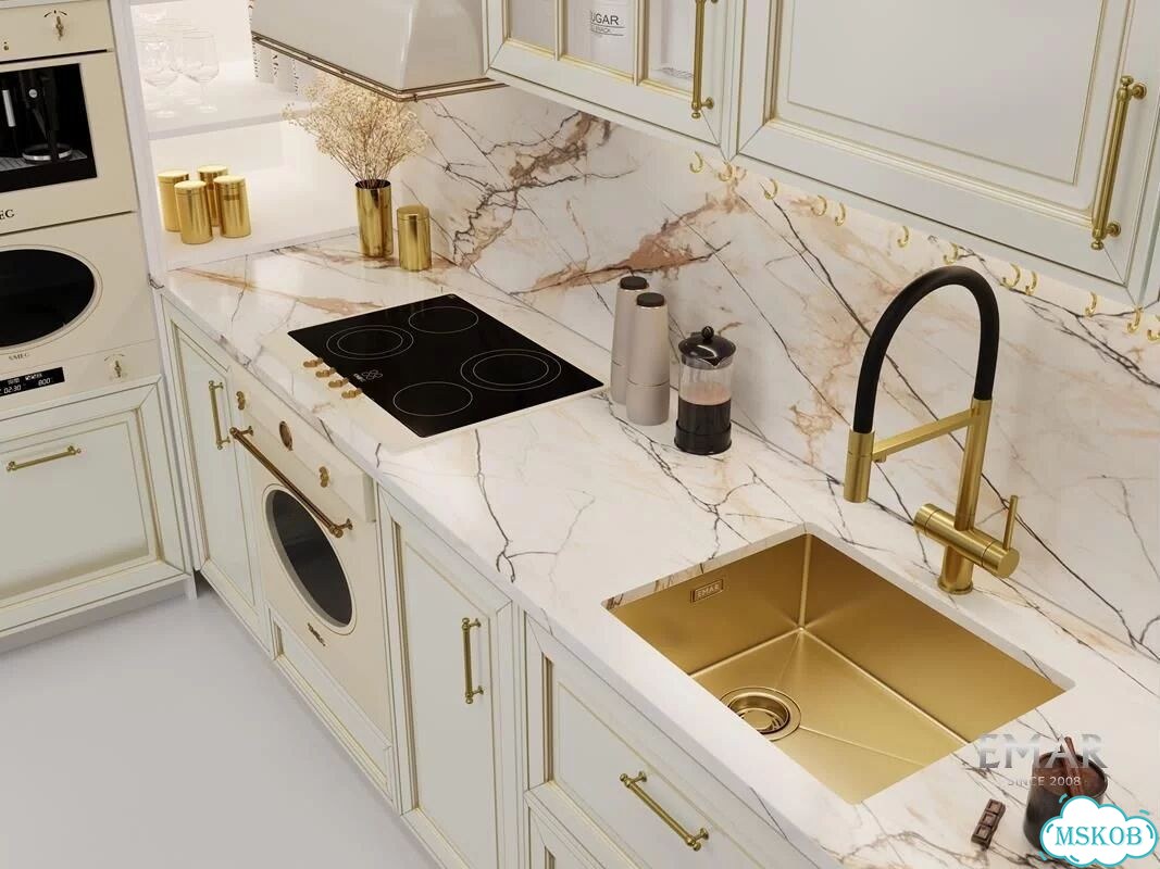 Мойка для кухни emar PVD золото EMB-540(UN) PVD Golden фото 3