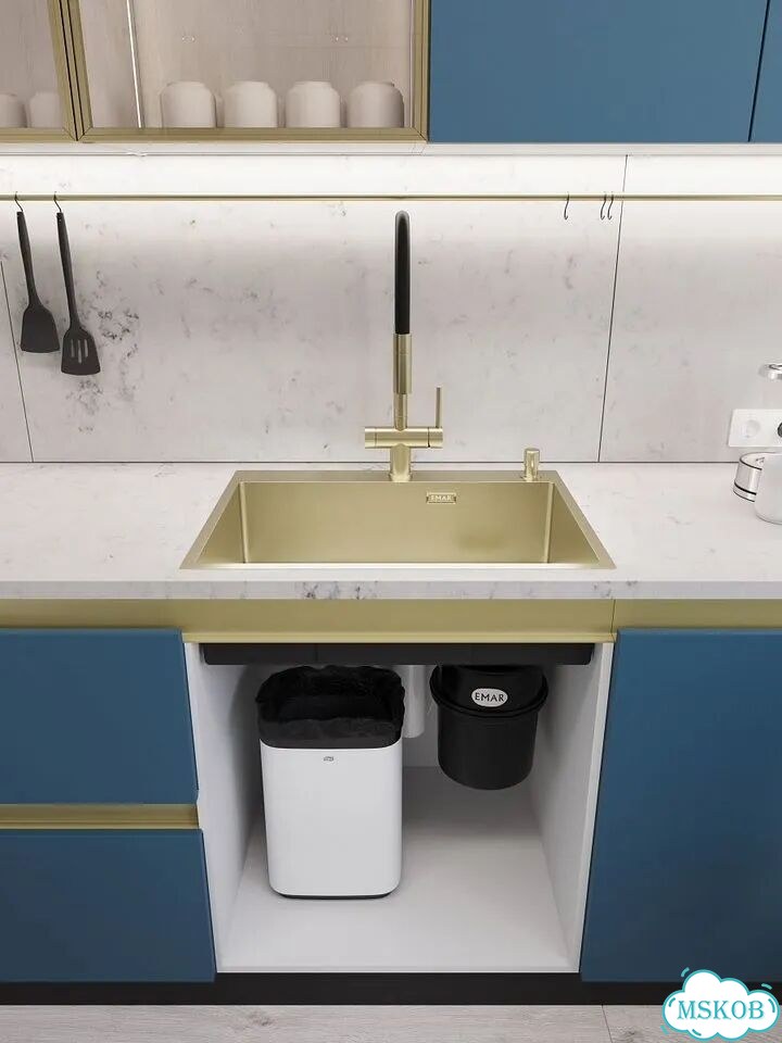 Мойка для кухни emar PVD золото EMB-660(TOP) PVD Matt Gold фото 6