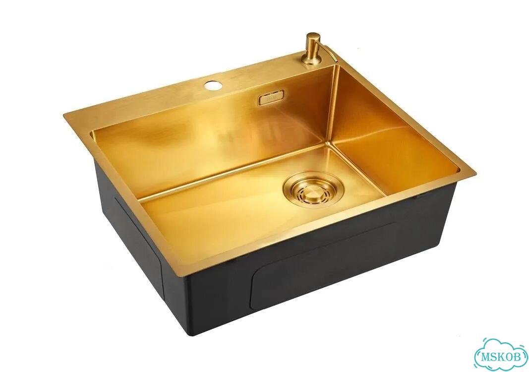 Мойка для кухни emar PVD золото EMB-560(TOP) PVD Golden фото 1