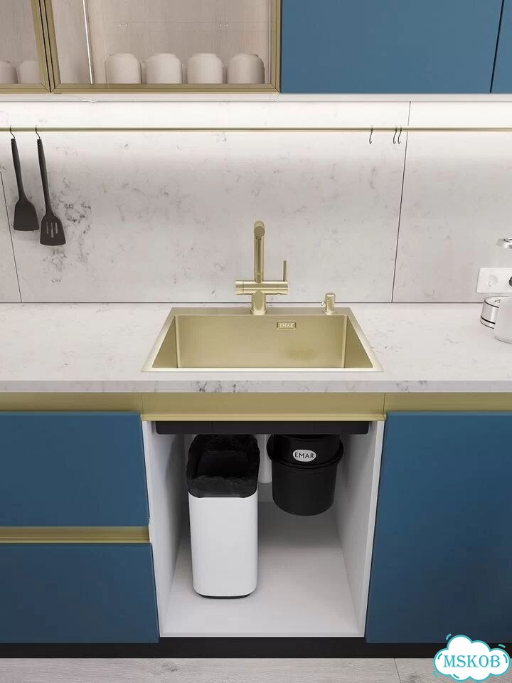 Мойка для кухни emar PVD золото EMB-560(TOP) PVD Matt Gold фото 6
