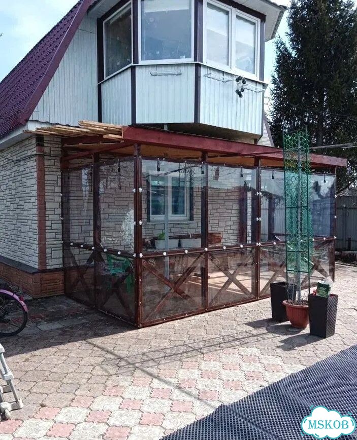 Пвх / мягкие окна / защита террасы пвх фото 10