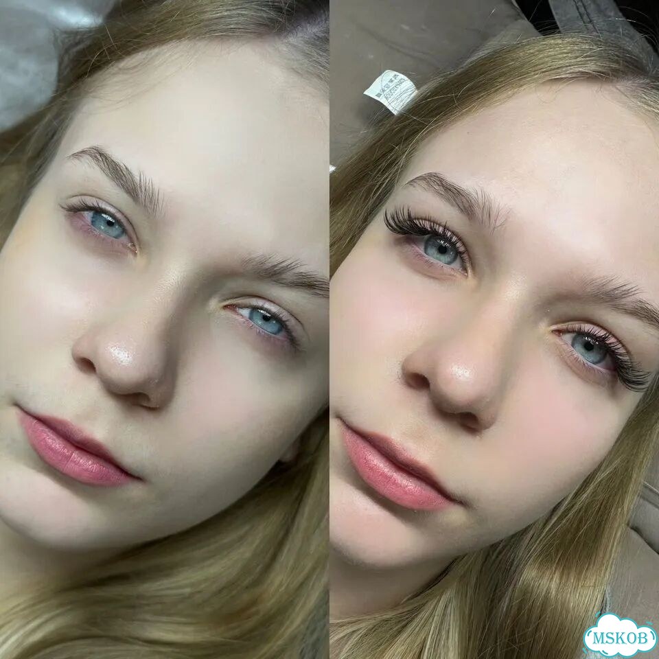 Наращивание ресниц модель фото 1