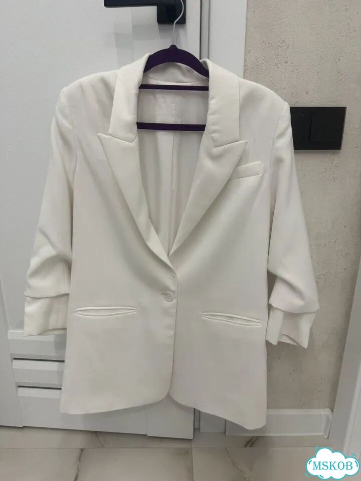 Пиджак женский белый 44-46 фото 1