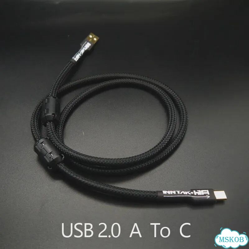 USB 2.0 A to C кабель inntakhifi NO1067, 0.3m, Gold фото 6