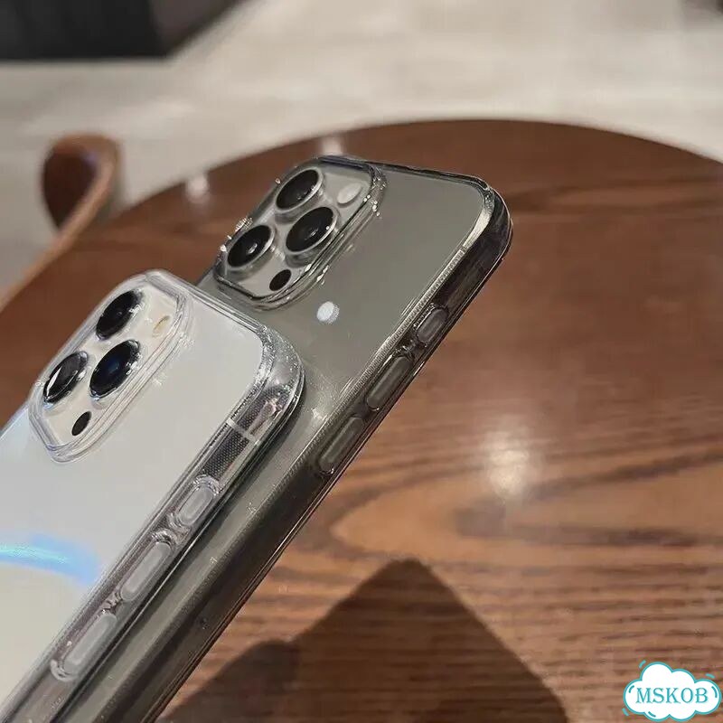 Прозрачный черный чехол для iPhone 17 Air 16E 16 15 14 Plus 13 12 11 iPhone17 Эйр, Черный, черный фото 4