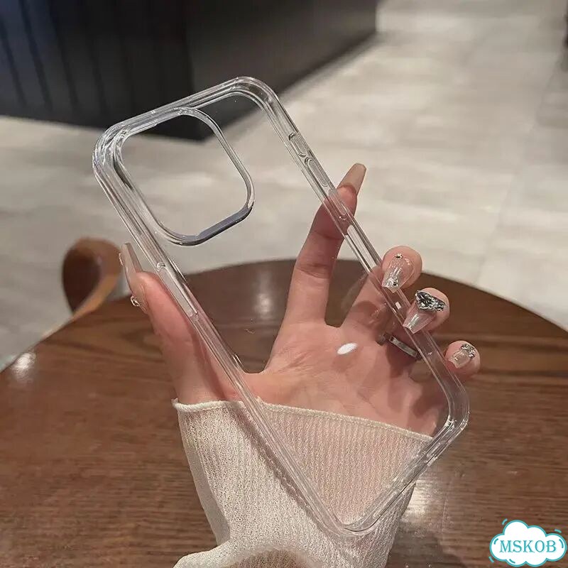 Прозрачный черный чехол для iPhone 17 Air 16E 16 15 14 Plus 13 12 11 iPhone17 Эйр, Черный, черный фото 6