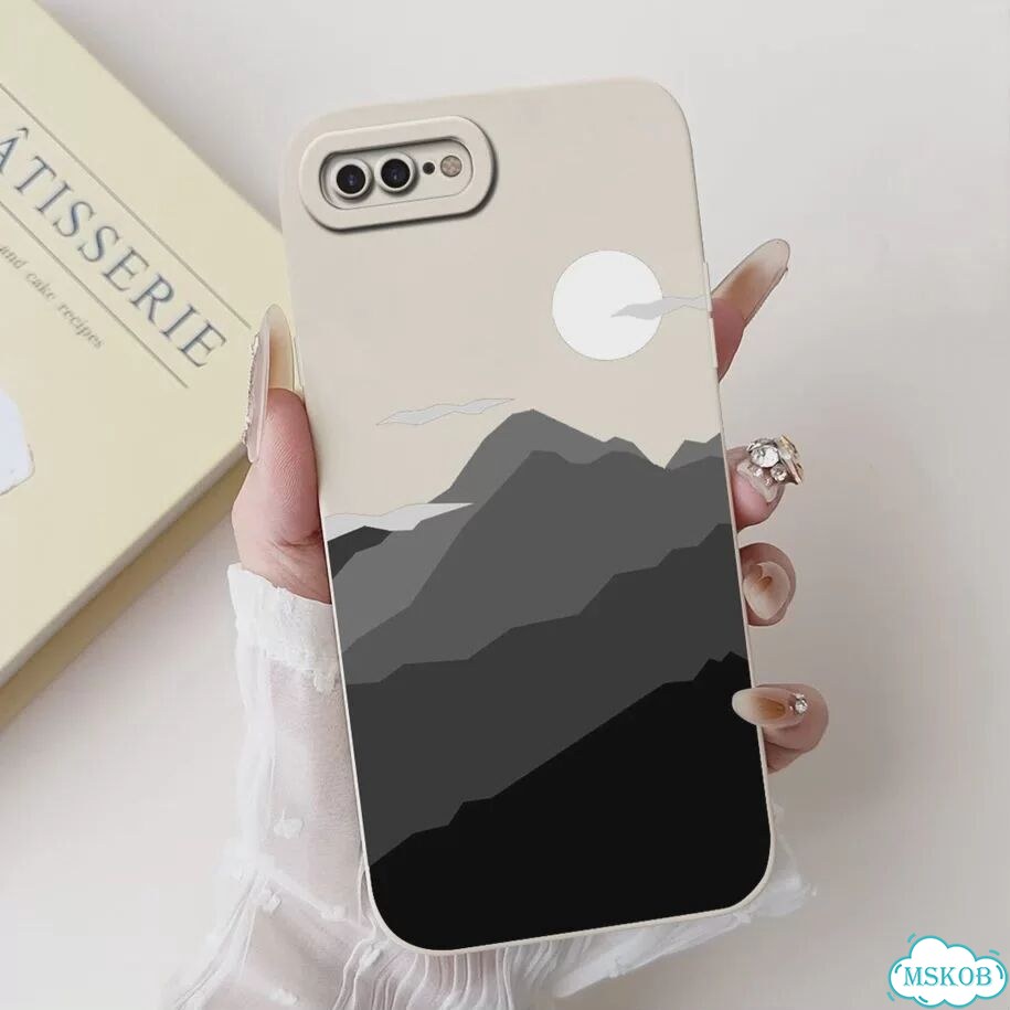 Чехол для Apple iPhone 7 8 Plus, чехол с милой пандой, квадратные чехлы из жидкого силикона, мягкие фото 6