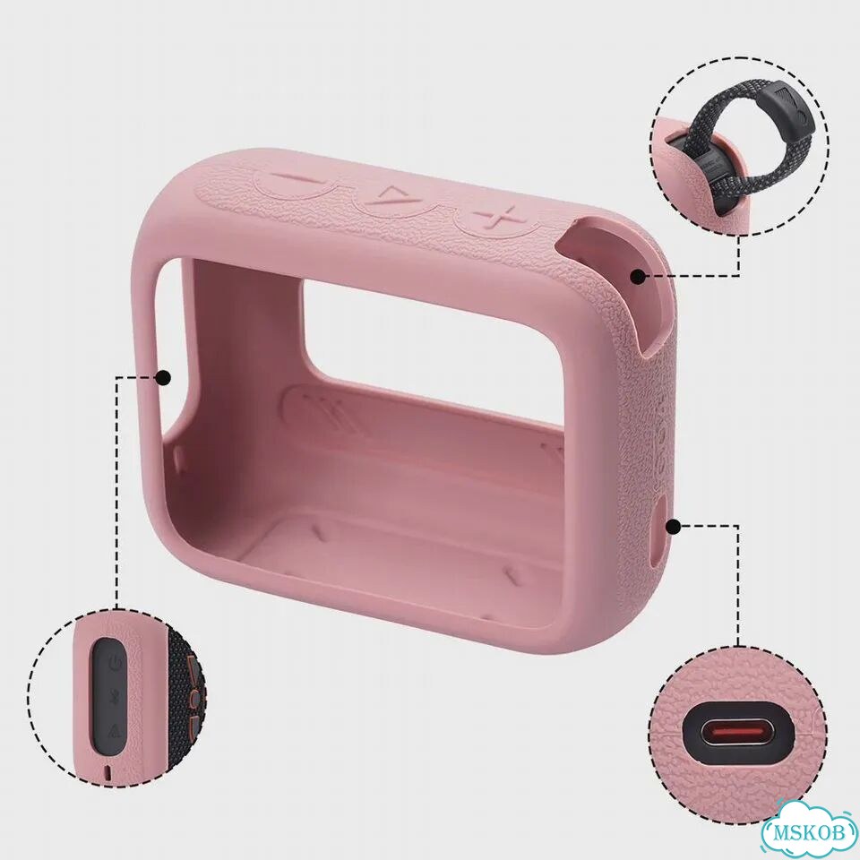 Чехол для динамика JBL GO4 силиконовый Зеленый, D фото 3