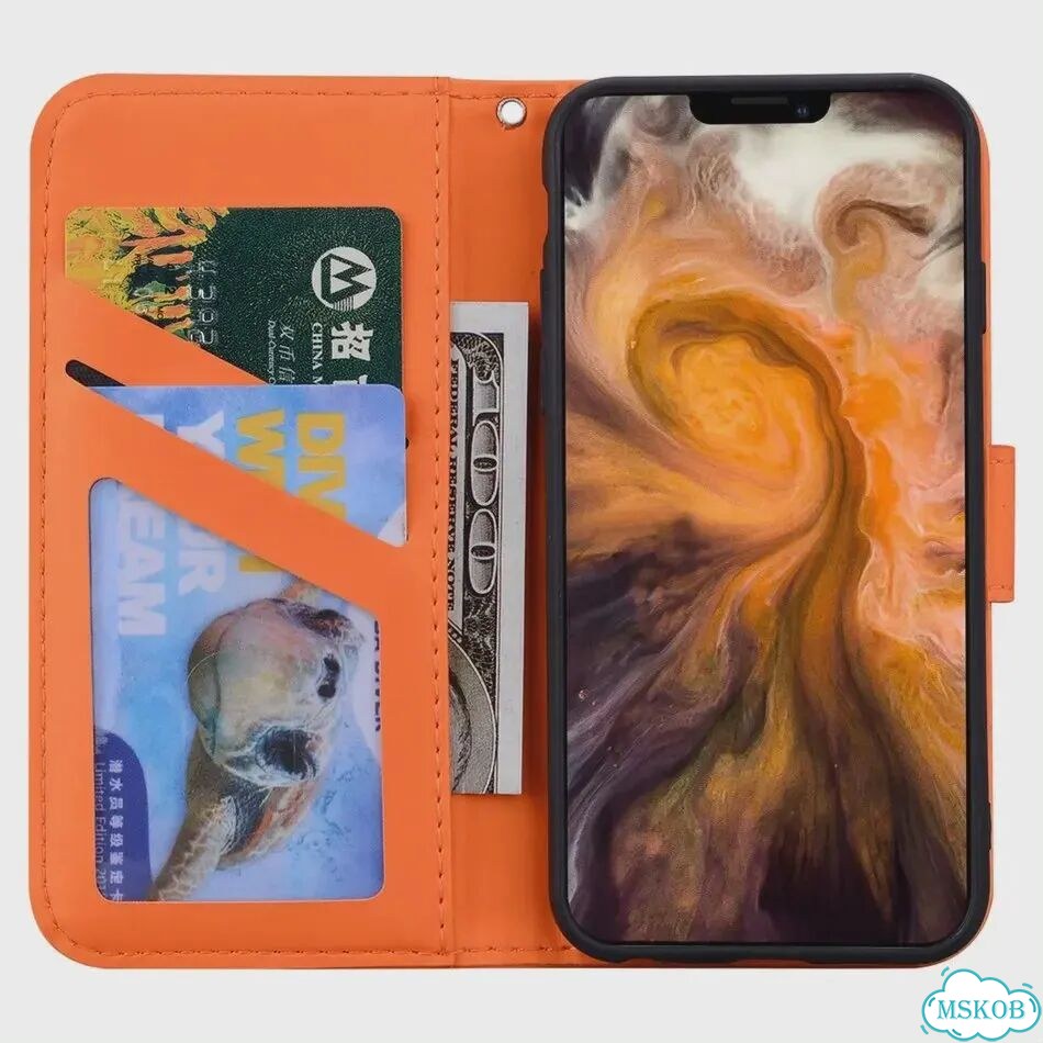 Черный чехол-книжка для iPhone 14 Pro с панда фото 4