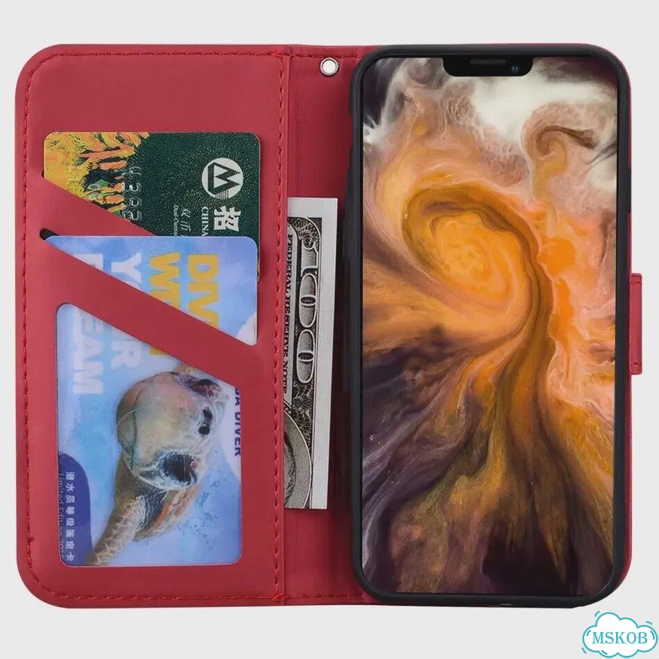 Черный чехол-книжка для iPhone 14 Pro с панда фото 7