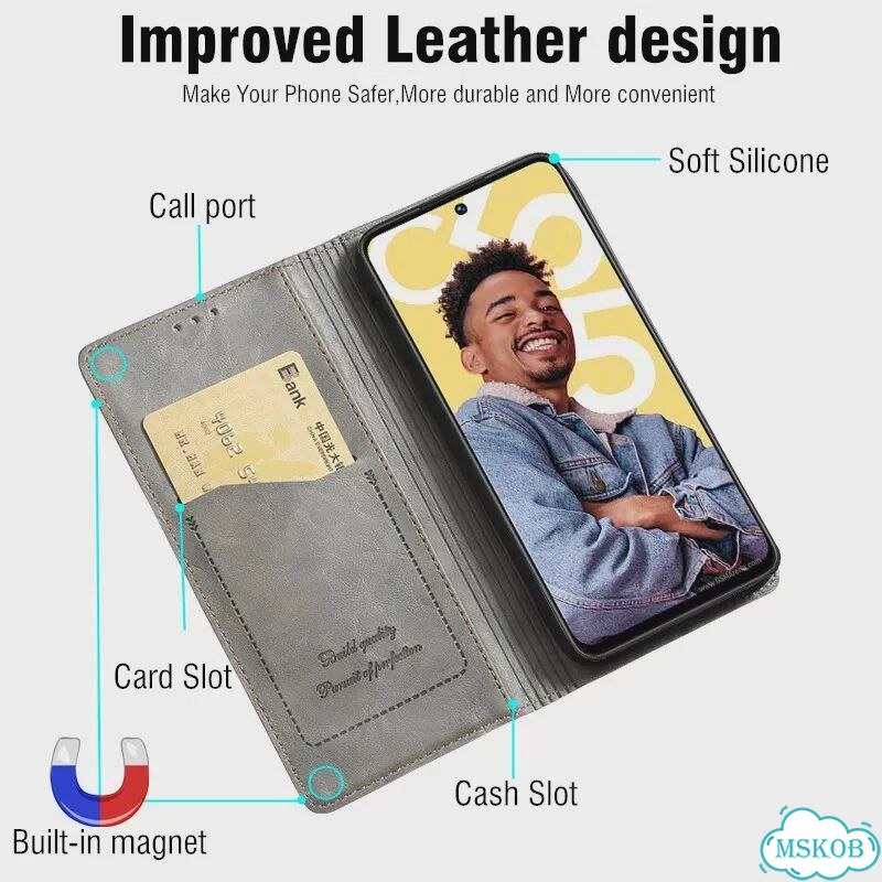 Чехол-книжка для realme C55 чехол Etui realme gt neo 5 se 3 3T 2 10 9 6 7 8 Серый, Gray, Realme 8i фото 3