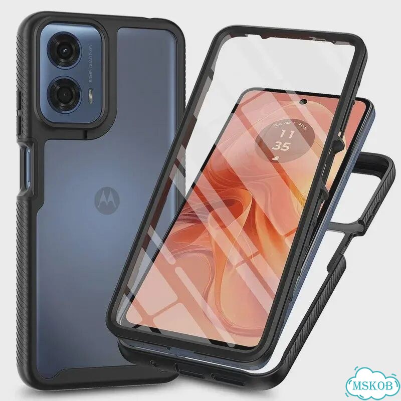 Защитная пленка PET Crystal Case для Motorola Moto G86 Power, G56, Черный, Black, Moto G86 Power 5G фото 1