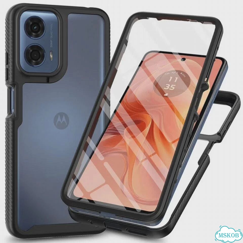 Защитная пленка PET Crystal Case для Motorola Moto G86 Power, G56, Черный, Black, Moto G86 Power 5G фото 2