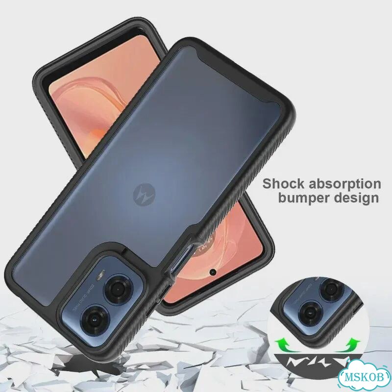 Защитная пленка PET Crystal Case для Motorola Moto G86 Power, G56, Черный, Black, Moto G86 Power 5G фото 3