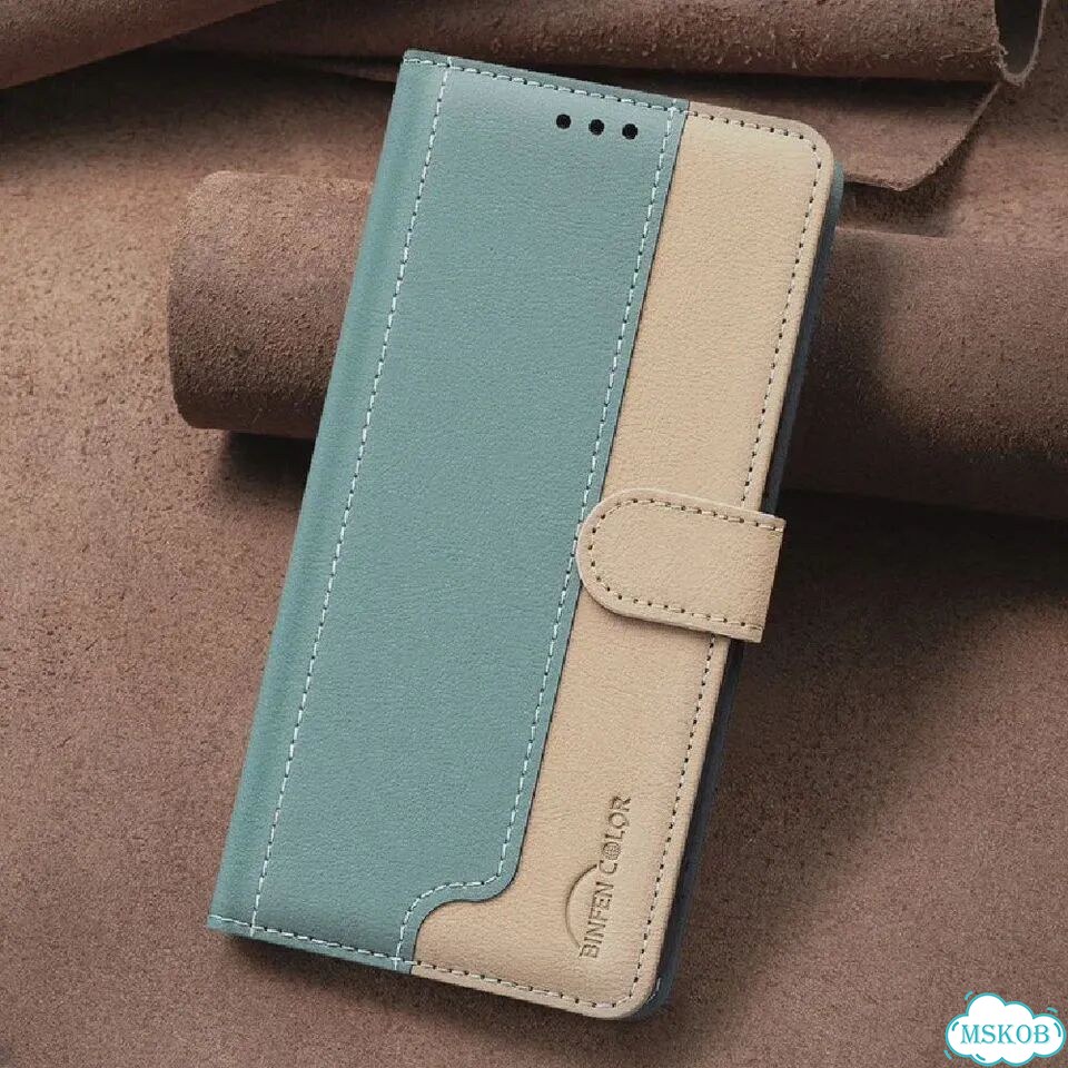 Чехол-книжка Honor X9D Green, кожаный фото 2