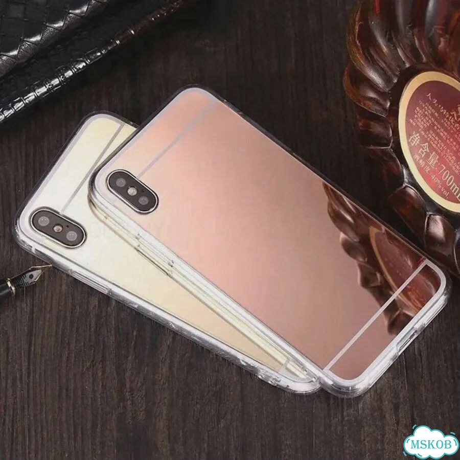 Зеркальный чехол для iPhone 13 Mini, Gold, желтый фото 4
