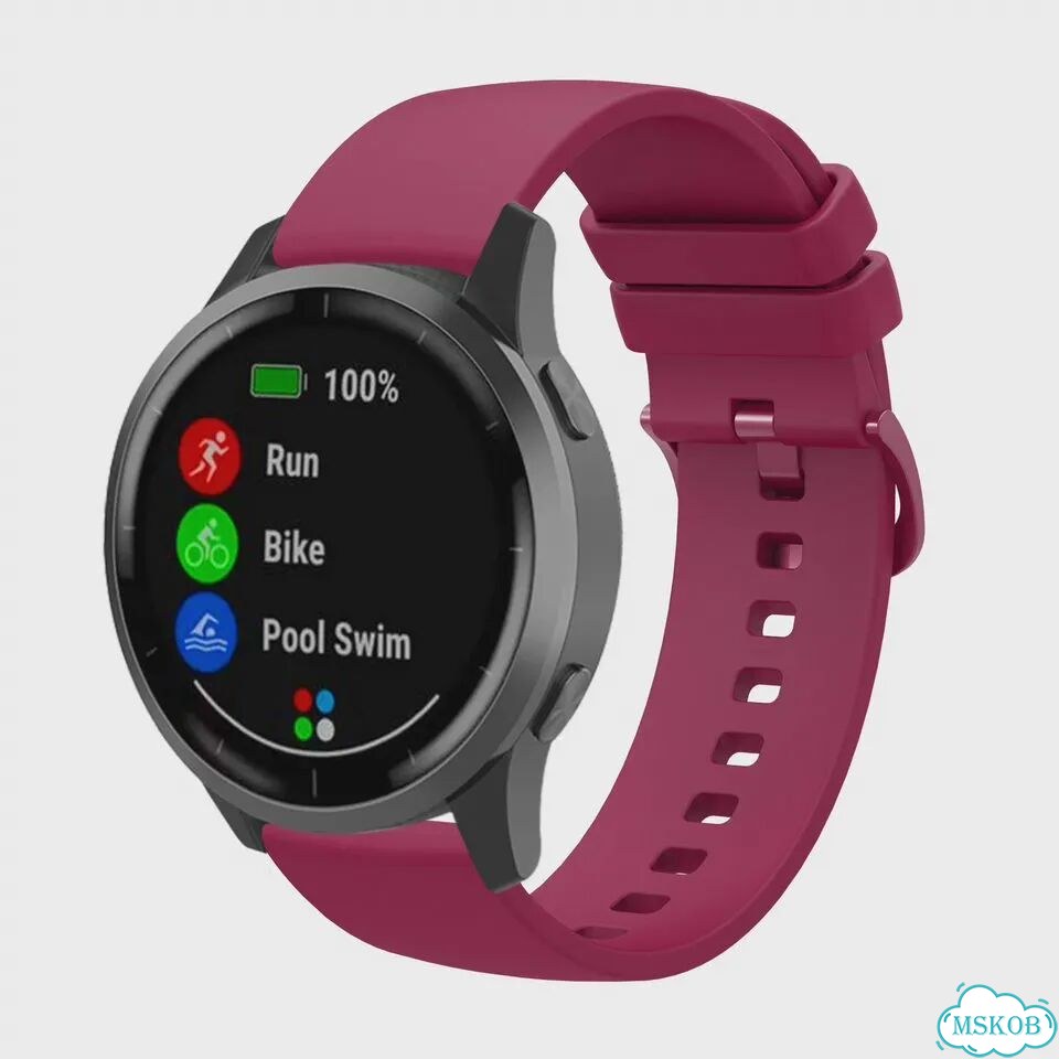 Силиконовый ремешок для Garmin Forerunner 255S, Light blue фото 5