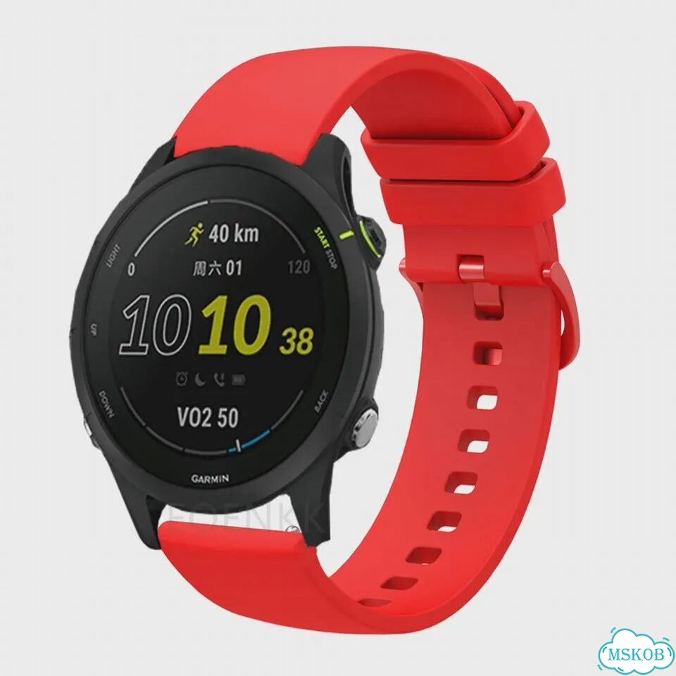 Силиконовый ремешок для Garmin Forerunner 255S, Light blue фото 6