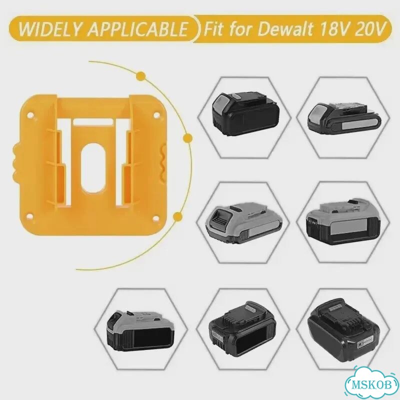 Держатель для батарей Dewalt 18-20 В, 5шт, без винтов фото 6