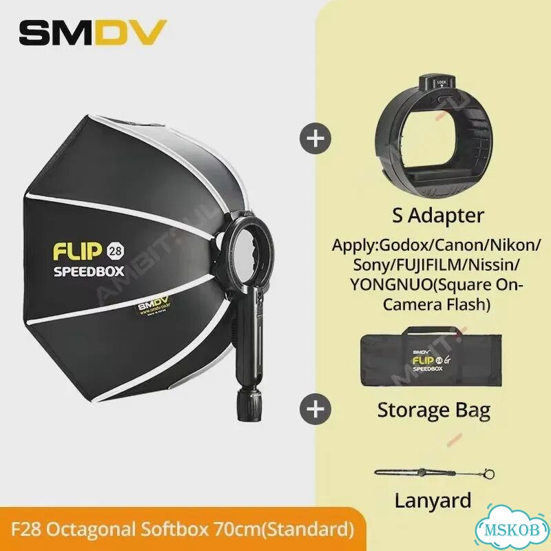 Smdv Flip 28 70см Октагональный софтбокс F28-S фото 1