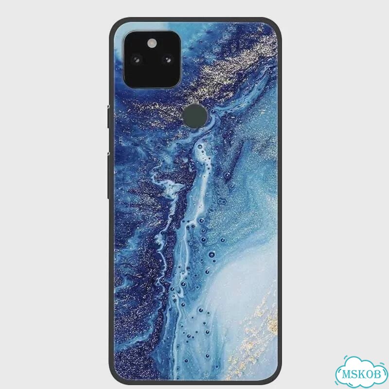 Чехол для Google Pixel 5A 5G, мраморный, цвет A6 фото 6