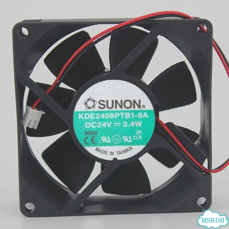 KDE2408PTB1-6A 24V 3,4 W 8CM 8025 инверторный вентилятор фото 1