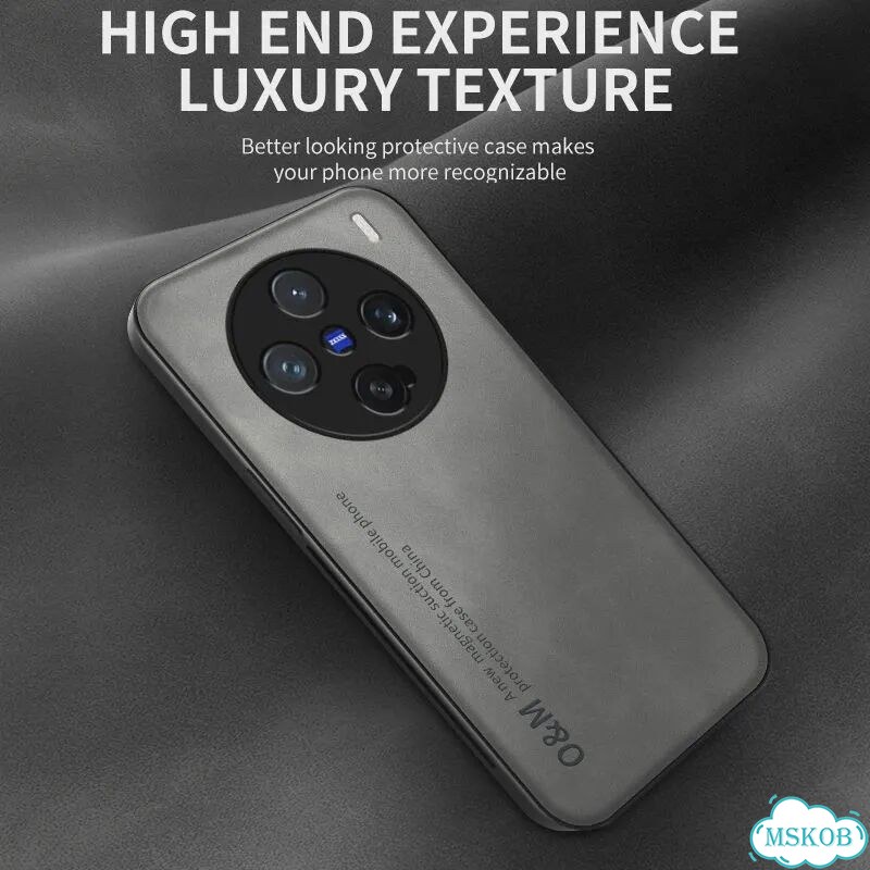 Для Vivo X200 Pro Mini Чехол для Skin Feel Противоударный матовый кожаный чехол Серый, Светло-серый фото 4