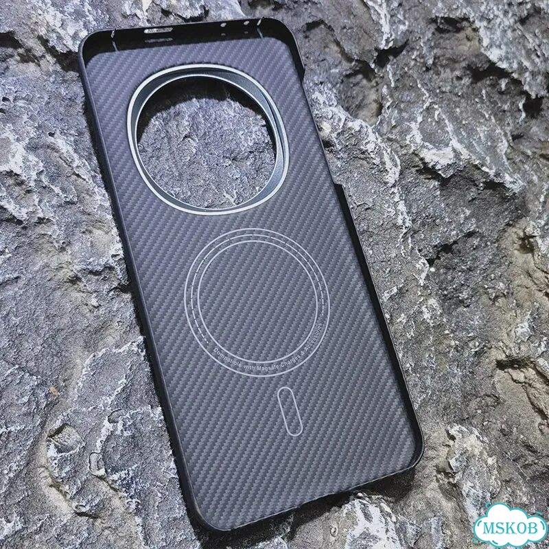 Арамидный чехол для Honor Magic7 Pro, Black 600D фото 3