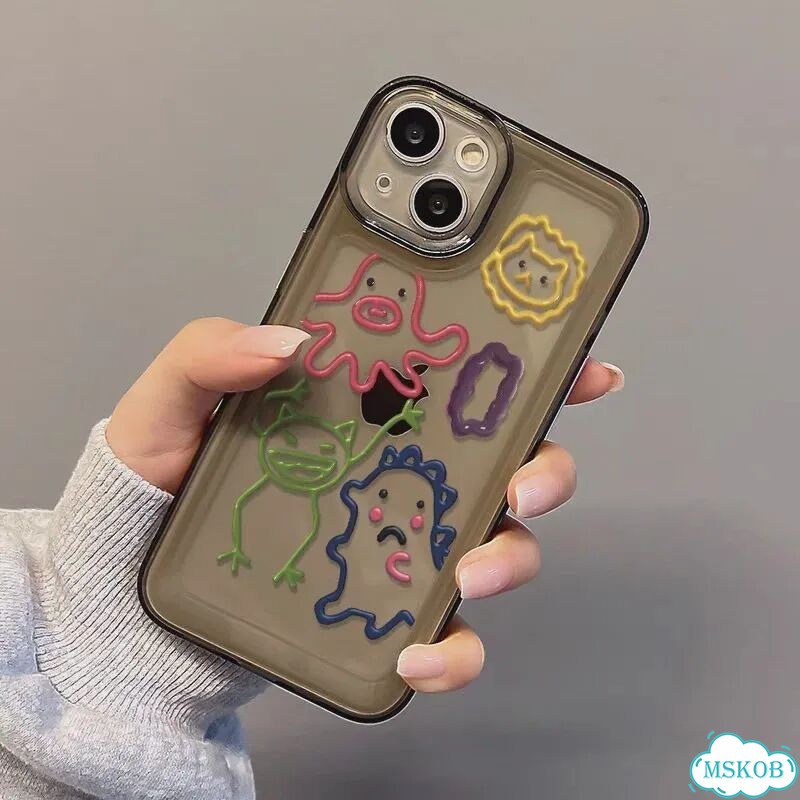 Корейский милый мультяшный чехол для телефона для iPhone 17, 16, 14, 13, Clear, For iPhone 15 Plus фото 4