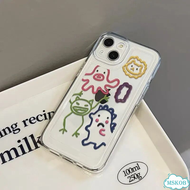 Корейский милый мультяшный чехол для телефона для iPhone 17, 16, 14, 13, Clear, For iPhone 15 Plus фото 5