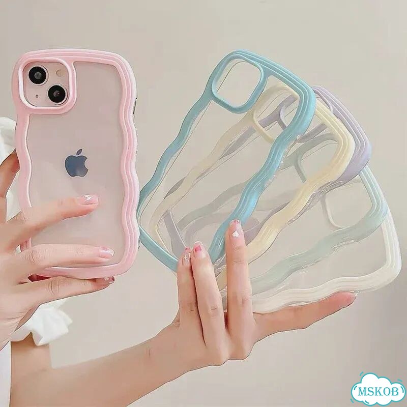 Черный чехол для iPhone с волнистым краем фото 2