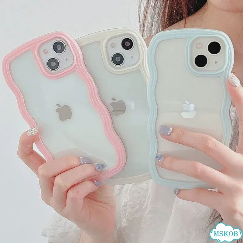 Черный чехол для iPhone с волнистым краем фото 3