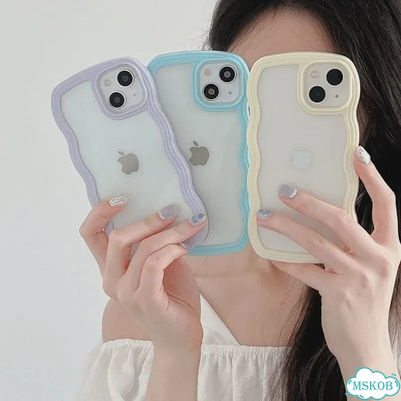 Черный чехол для iPhone с волнистым краем фото 4