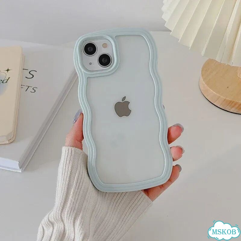 Черный чехол для iPhone с волнистым краем фото 6