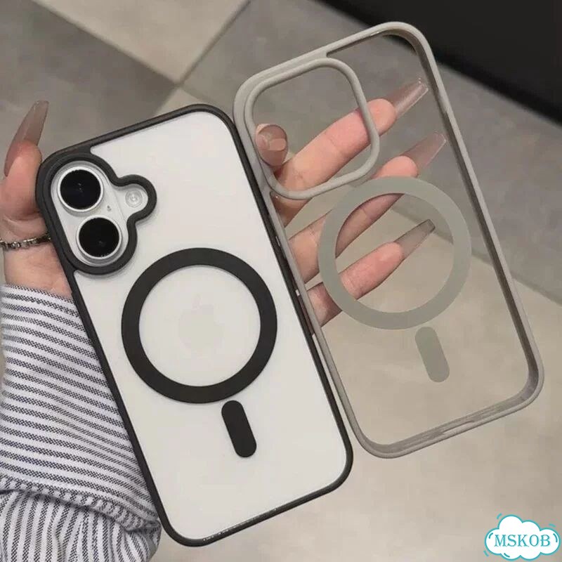 Синий чехол Magsafe для iPhone 16 фото 3